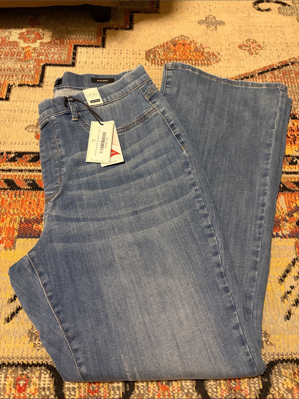 Judy Blue Light Blue Pull On Slim Boot Jeans